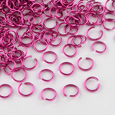 Anodized Aluminum Open Jump Rings ALUM-R005-0.8x6-05-1
