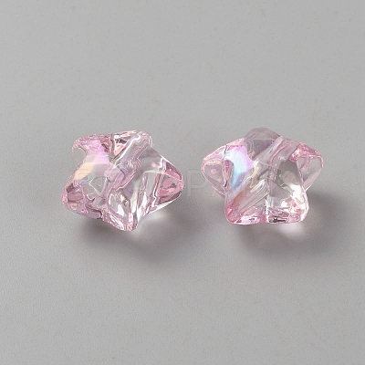 Star Transparent Acrylic Beads MACR-CJC0002-02B-02-1