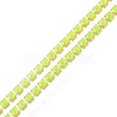 Brass Rhinestone Strass Chains CHC-N017-003A-B02-1