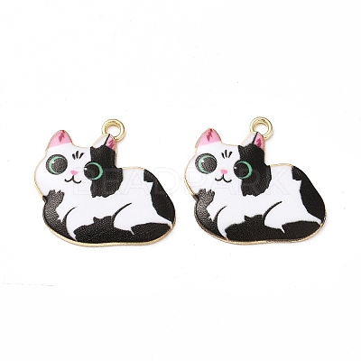 Alloy Enamel Pendants ENAM-M046-11G-E-1