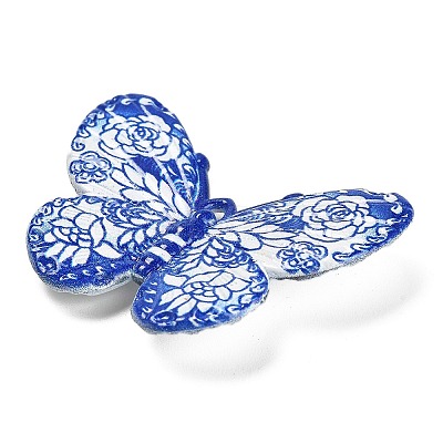 Printed Opaque Acrylic Beads MACR-R004-02H-1