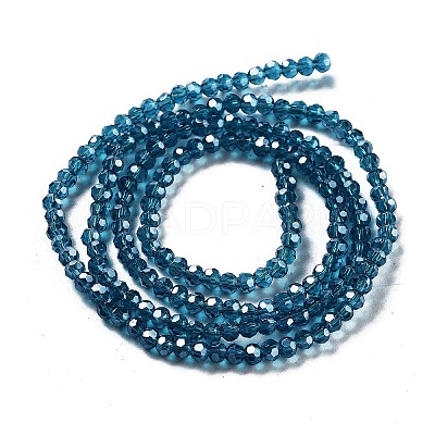 Electroplate Transparent Glass Beads Strands LS-EGLA-A035-T3mm-A12-1