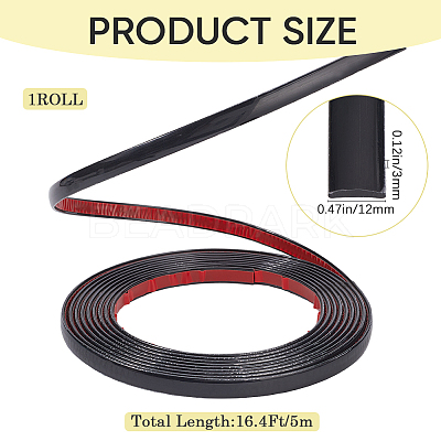 PVC Car Interior Moulding Trim AJEW-WH20020-082B-02-1