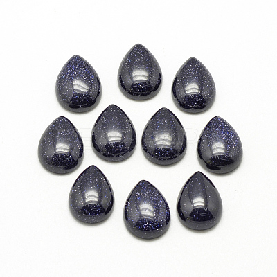 Synthetic Blue Goldstone Cabochons G-R417-18x25-34-1
