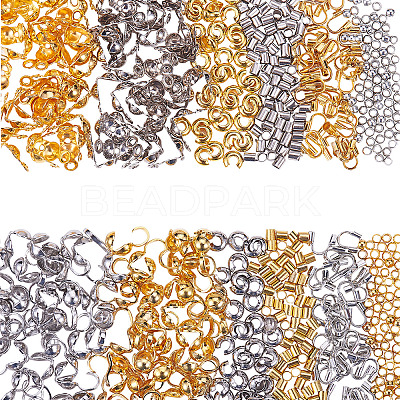 Brass Crimp Beads Covers KK-SC0001-09-1