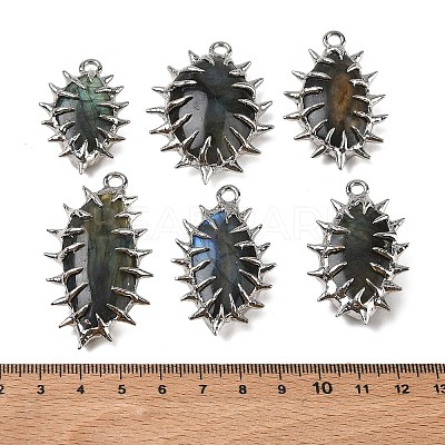 Natural Labradorite Big Pendants GG-CBA86DE-02P-1