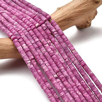 Dyed Synthetic Imperial Jasper Beads Strands G-Z089-A03-M-1