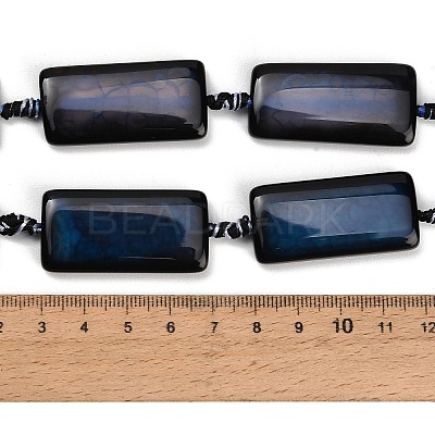Natural Dragon Veins Agate Beads Strands GG-CBA2A74-01D-1