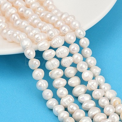 Natural Cultured Freshwater Pearl Beads Strands PEAR-I007-07X-07A-1