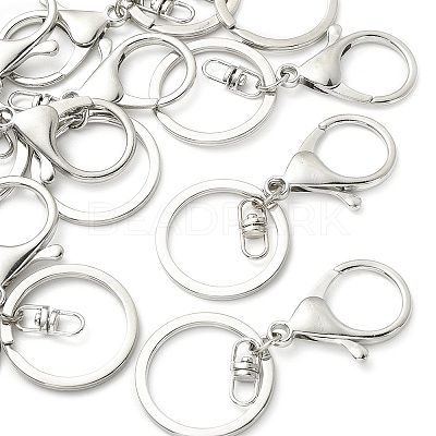10Pcs Alloy Split Key Rings KK-YW0002-01P-1