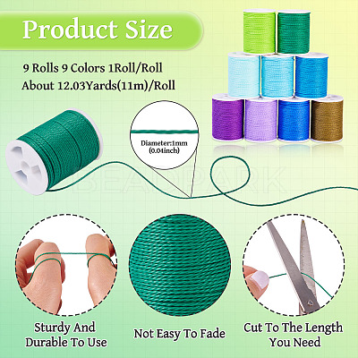 Waxed Polyester Cord YC-TA0001-02A-1