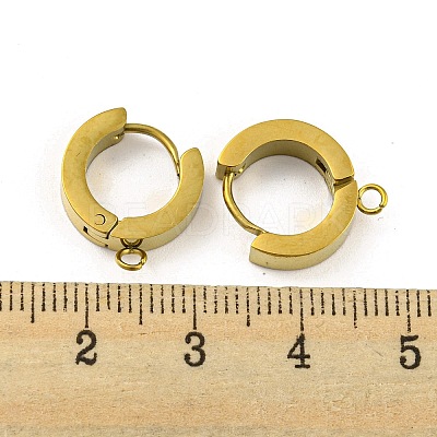 304 Stainless Steel Hoop Earring Findings LS-STAS-A091-02G-1
