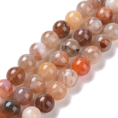 Natural Botswana Agate Beads Strands G-G925-01A-1