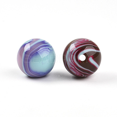 Opaque Resin Beads RESI-N042-16mm-14-1