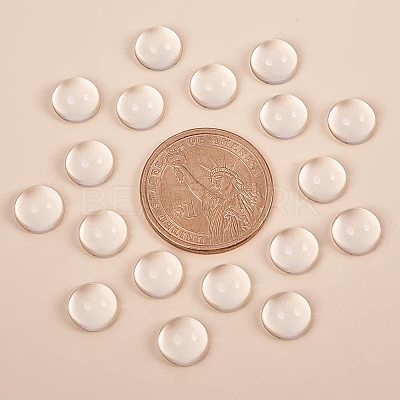 Clear Glass Cabochons GGLA-PH0002-02B-1