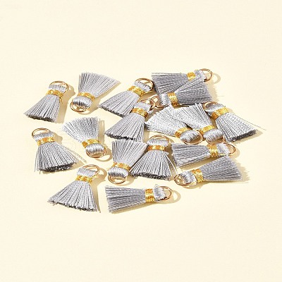 20Pcs Handmade Polycotton(Polyester Cotton) Tassel Decorations FIND-FS0003-27L-1