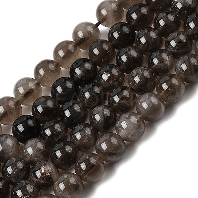 Natural Smoky Quartz Beads Strands G-B167-A09-4mm-1