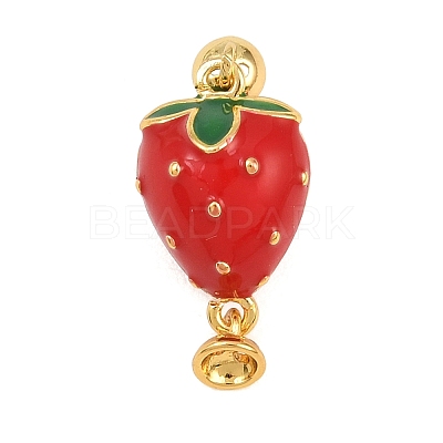 Brass Enamel Magnetic Clasps KK-CBA8264-06G-1