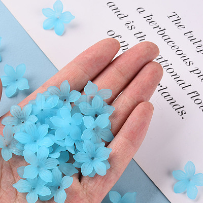 Frosted Acrylic Bead Caps MACR-S371-05A-755-1