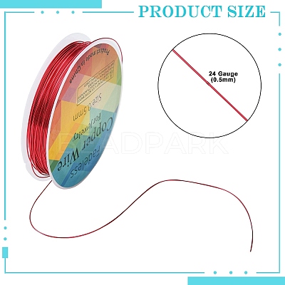 Copper Jewelry Wire CWIR-CW0.5mm-13-1