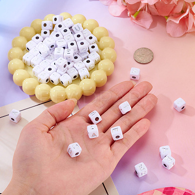 150Pcs 5 Styles Opaque Acrylic Beads SACR-TA0001-73-1