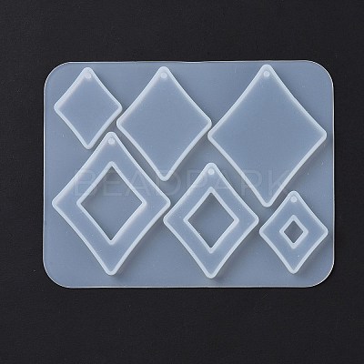 DIY Playing Card Theme Pendants Silicone Molds DIY-C076-01A-1