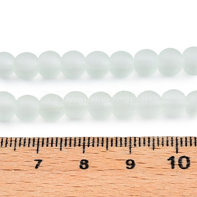 Baking Paint Transparent Glass Bead Strands GLAA-S031-6mm-29-1