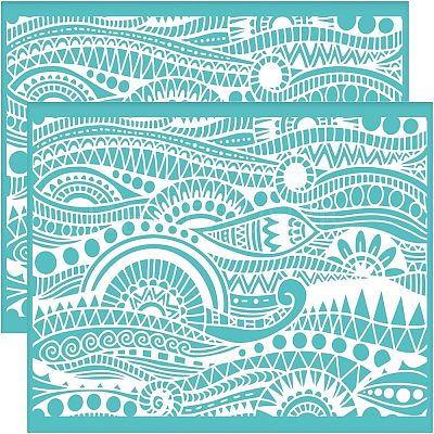 Self-Adhesive Silk Screen Printing Stencil DIY-WH0337-051-1