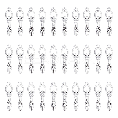 60Pcs Tibetan Style Alloy Pendants FIND-GA0008-22-1