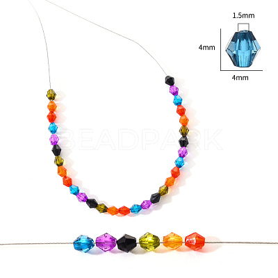 Transparent Acrylic Beads TACR-YW0001-4MM-04-1