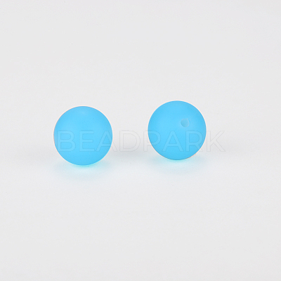 Round Silicone Focal Beads SI-JX0046A-21-1