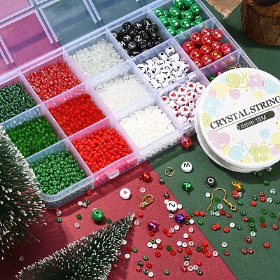 DIY Christmas Earring and Bracelet Making Kit DIY-YW0005-85-1