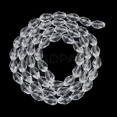 Transparent Glass Beads Strands EGLA-N013-T8mm-D01-1