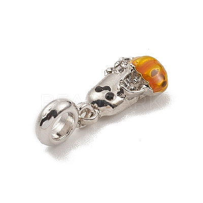 Alloy Enamel European Dangle Charms PALLOY-I218-23AS-1