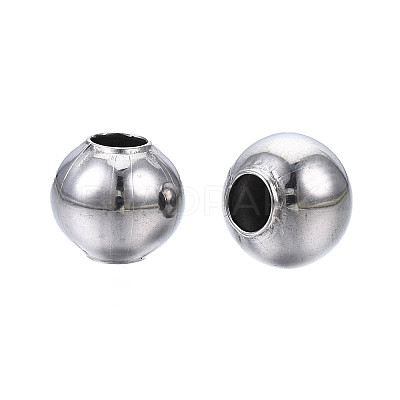 Round 304 Stainless Steel Beads STAS-TAC0004-8mm-P-1
