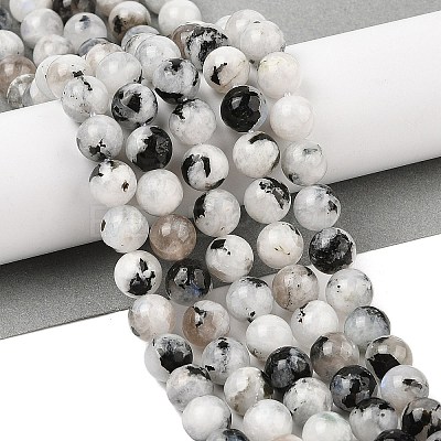 Natural Rainbow Moonstone Beads Strands G-Q1001-A05-03-01-1