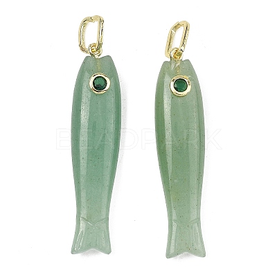 Natural Green Aventurine Carved Pendants GG-CBA8D06-01G-07-1