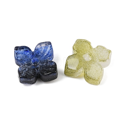 Baking Paint and Golden Metal Enlaced Glass Beads X-DGLA-T004-15M-1