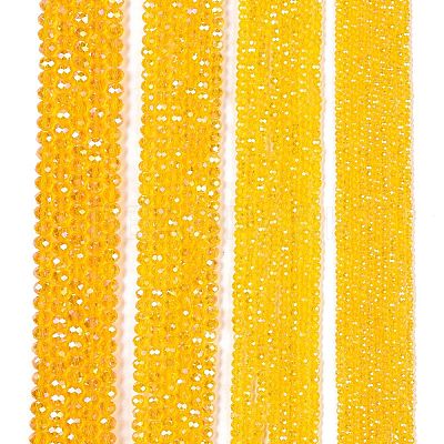 Electroplate Glass Beads Strands EGLA-A044-T6mm-B05-1