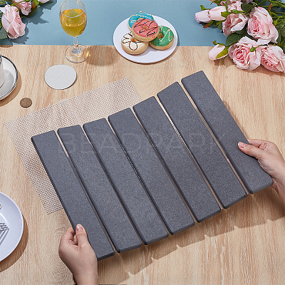 Rectangle Diatomaceous Earth Bathroom Mat AJEW-WH0556-50B-1
