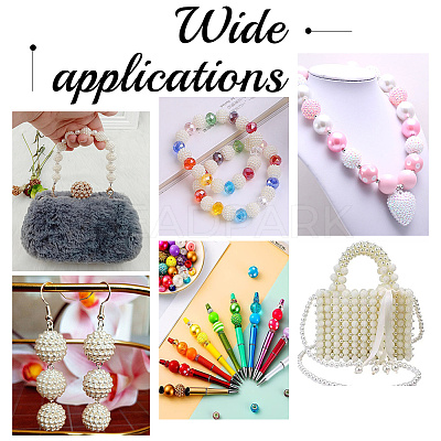 110Pcs 11 Colors ABS Plastic Imitation Pearl Beads KY-AR0001-21-1