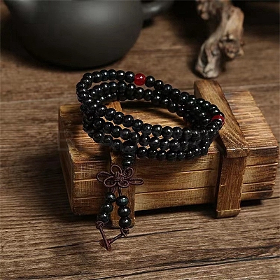 108 Beads Prayer Mala Bracelet PW-WG98399-09-1