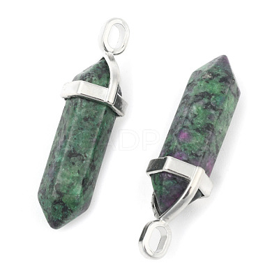 Natural Ruby in Zoisite Double Terminated Pointed Pendants G-F295-04N-1
