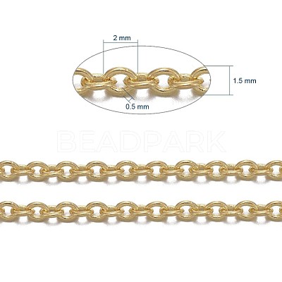 Brass Cable Chains CHC-034Y-G-NF-1