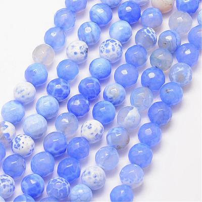 Natural Fire Crackle Agate Bead Strands G-K166-07F-6mm-13-1