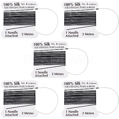 5Pcs Pure Silk Cord OCOR-BBC0001-03B-1