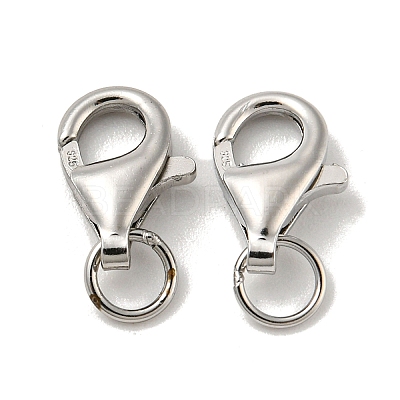 925 Sterling Silver Lobster Claw Clasps STER-K167-074C-P-1
