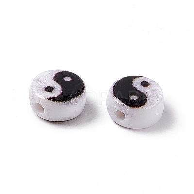 Opaque Acrylic Beads SACR-E008-02A-01-1