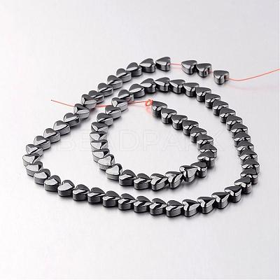 Non-magnetic Synthetic Hematite Bead Strands G-F300-22A-09-1