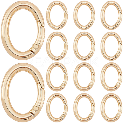 20Pcs Zinc Alloy Spring Gate Rings FIND-SP0004-30G-1